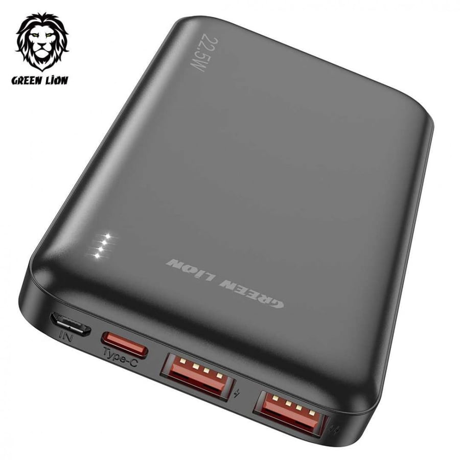 Garin Lion Power Bank for fast charging 10000 mAh PD 20W QC3.0 22.5W - Black