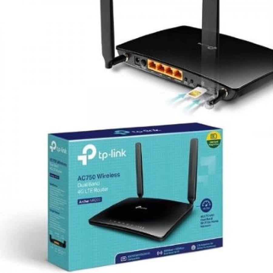 راوتر لاسلكي ثنائي النطاق 4G LTE تي بي لينك – أسود