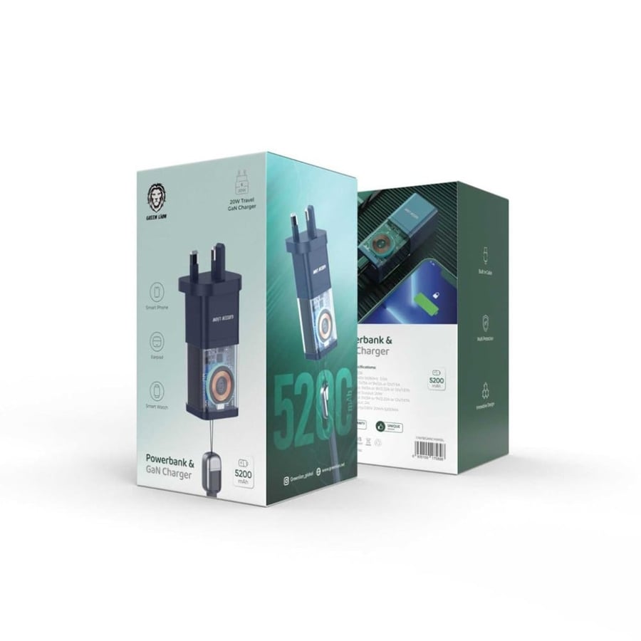 Power bank Qareen Lion and Gallion charger 5200 mAh