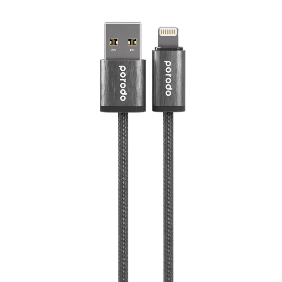 كابل USB A إلى Lightning 2.4A من بورودو Woven بطول 1.2 متر