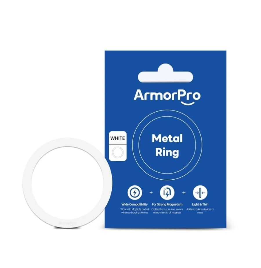 Armour Pro metal ring compatible with MagSafe wireless charger and MagSafe grip