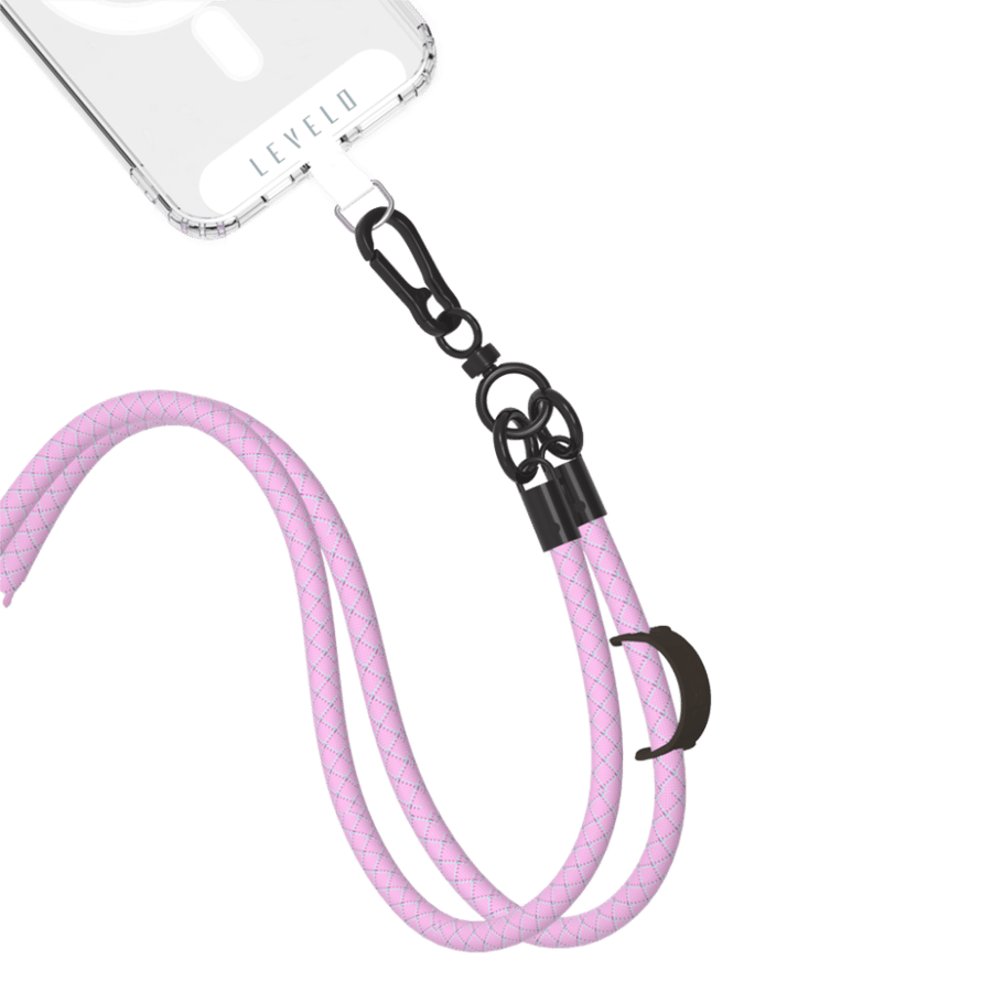 Everly crossbody phone holder in pink
