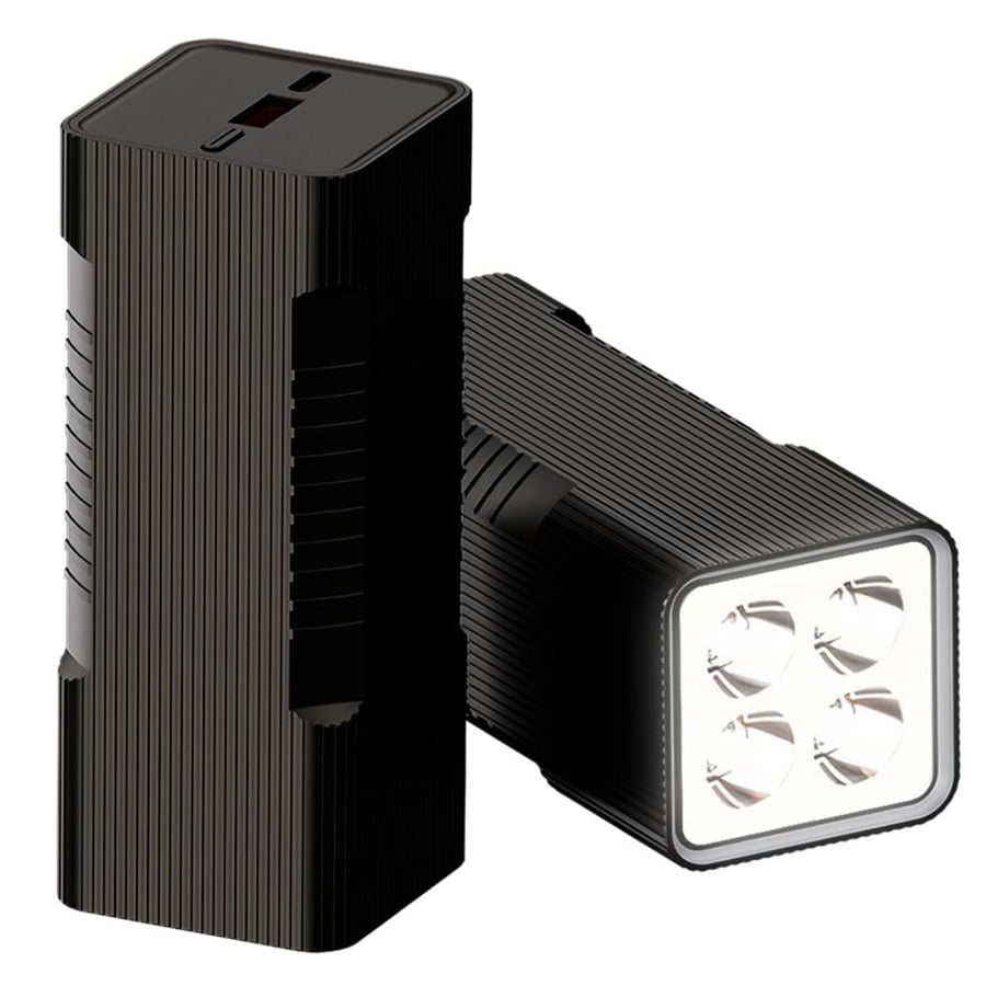 باور بانك 10000 مللي أمبير بسرعة شحن 22.5 واط مع كشاف ضوئي بورودو Porodo Power Bank