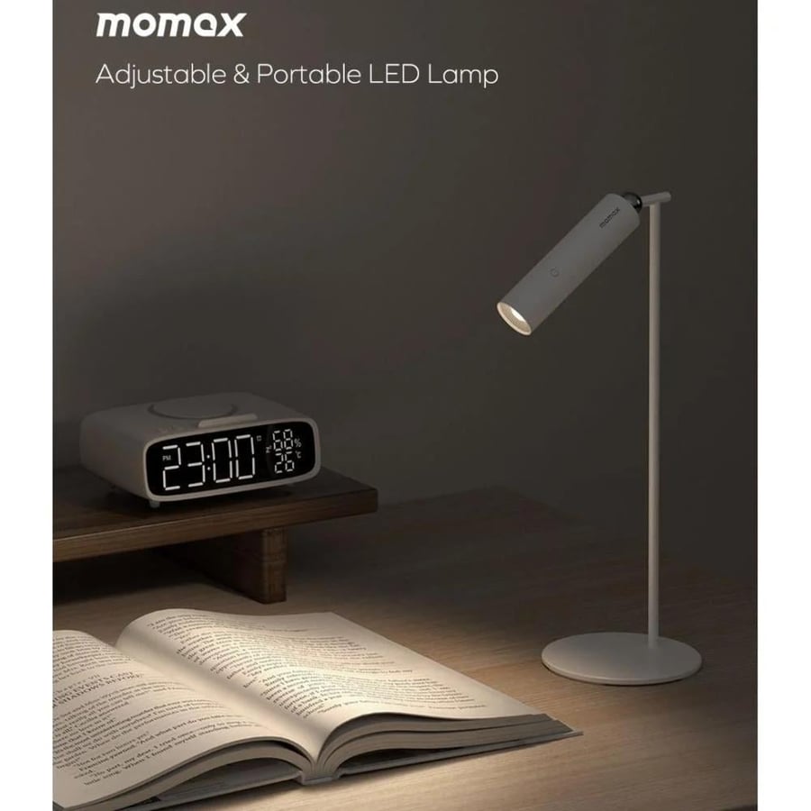 موماكس - SnapLux مصباح مكتبي متنقل LED نايت لايت - ابيض