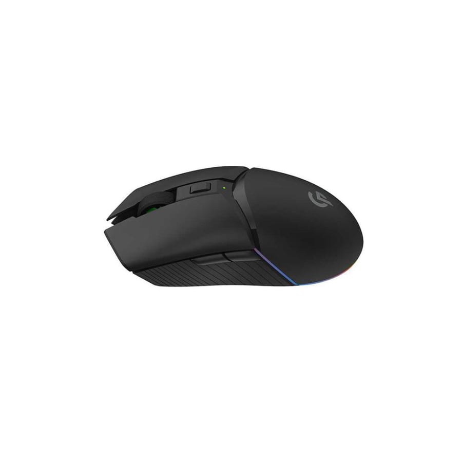 Wireless gaming mouse with RGB lighting from Borudo, 7D, with 10,000 DPI, equipped with a built-in rechargeable battery of 600 mAh - Black