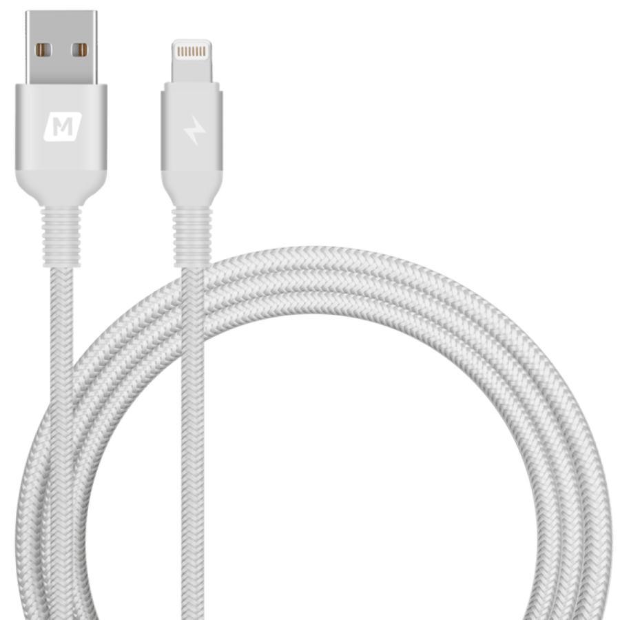 سلك شاحن مومامكس ايلايت ايفون USB بطول 1.20 م - فضي