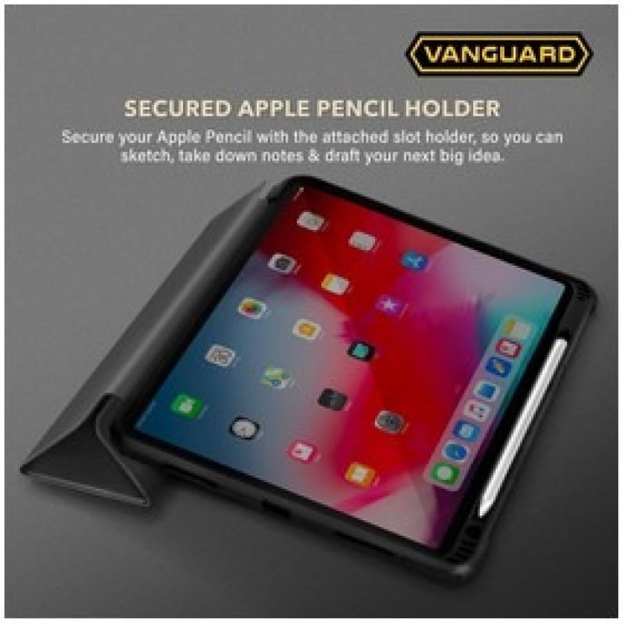 غطاء لجهاز iPad 10.9 2020 / iPad Pro 11 Anti Bacteria Vanguard Rogue Carbon