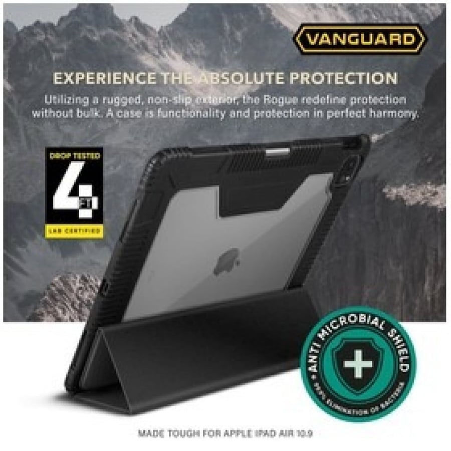 غطاء لجهاز iPad 10.9 2020 / iPad Pro 11 Anti Bacteria Vanguard Rogue Carbon