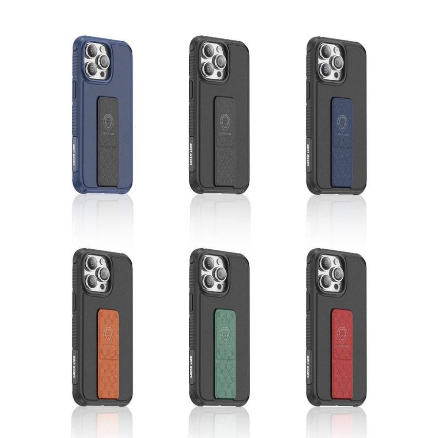 Kafar Qareen case for iPhone 14 Pro - black with blue grip