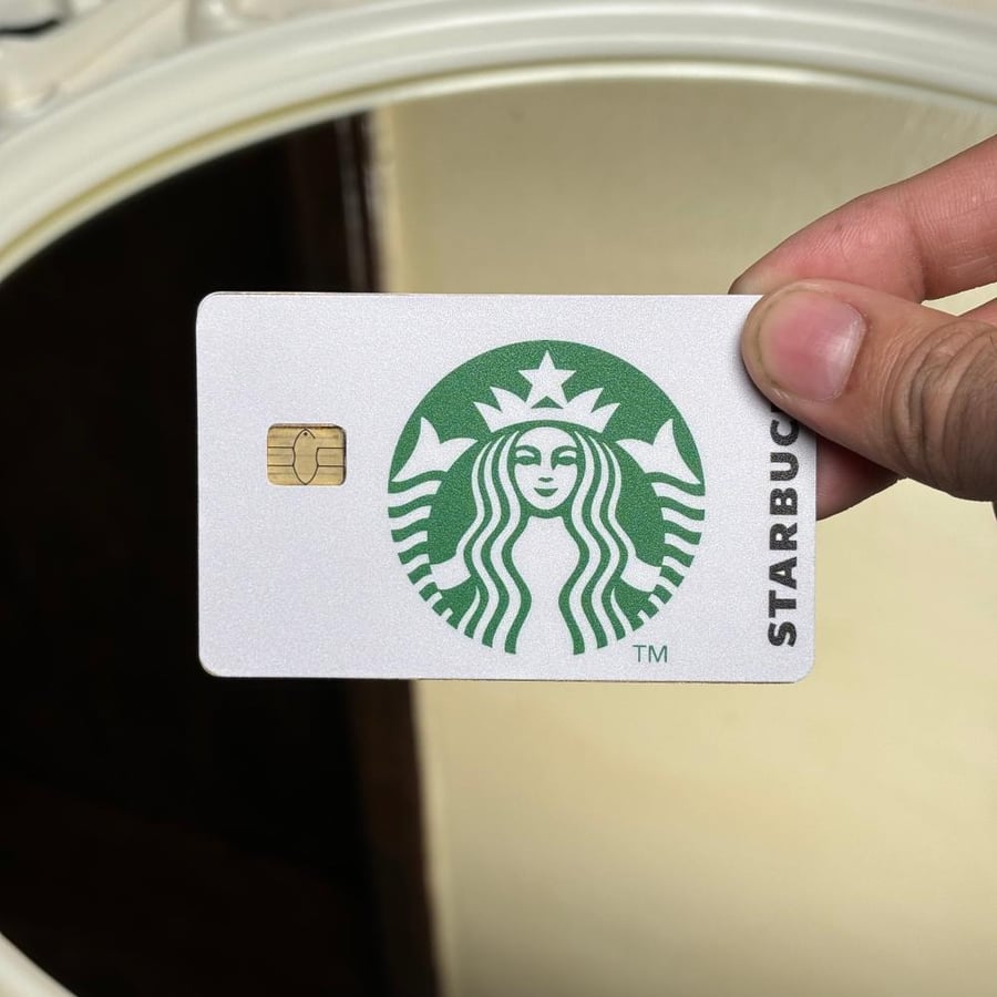 ستيكر بطاقة بنك ستاربوكس