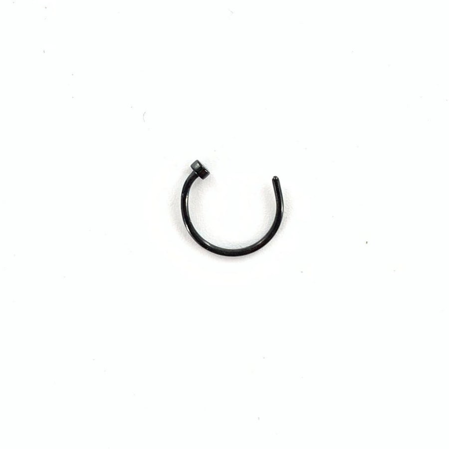 20g Black Hoop Flat Disc