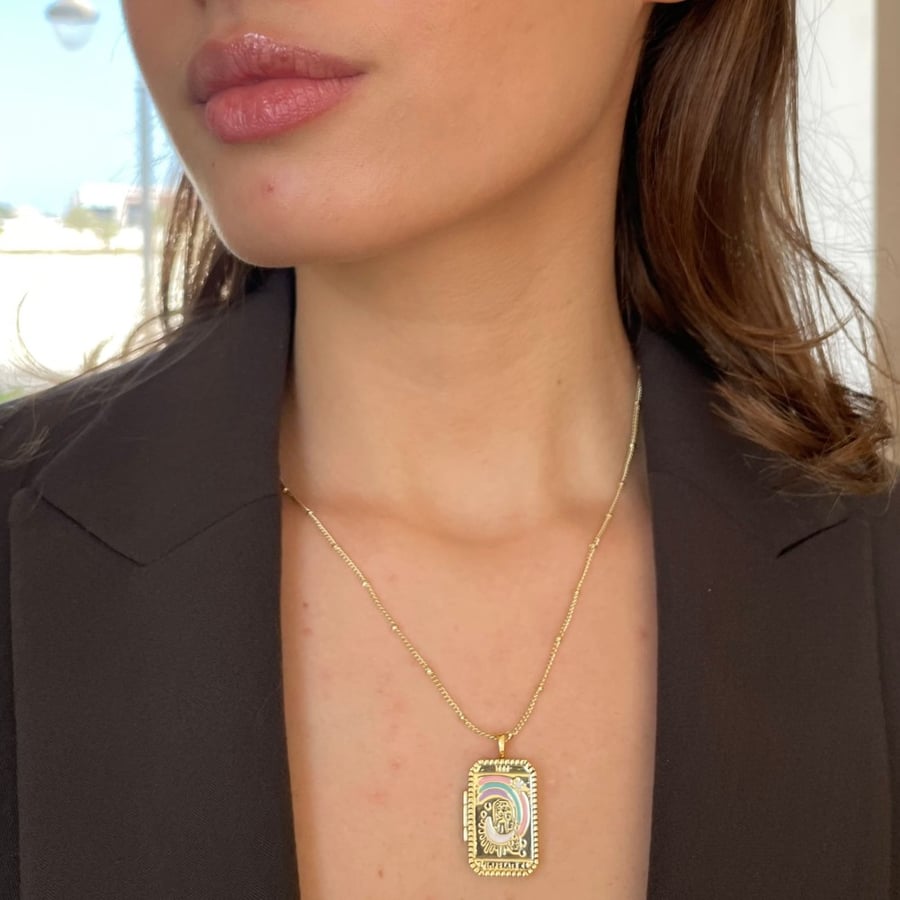 سلسال لوكت مطلي بالذهب The empress