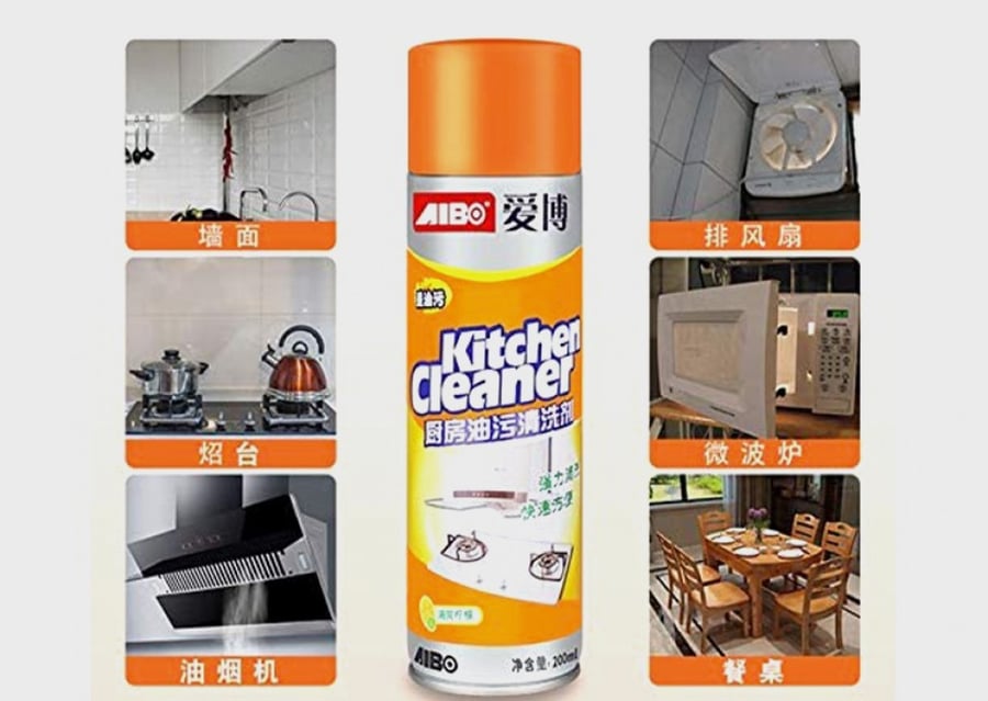 Kitchen cleaning spray