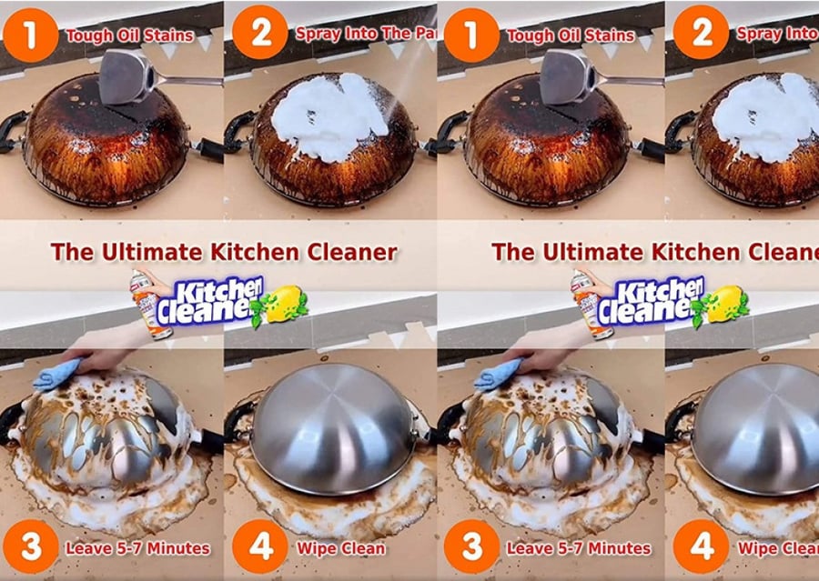 Kitchen cleaning spray
