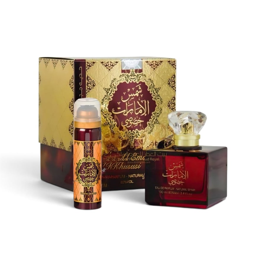 عطر شمس الامارات خصوصي 100مل مع مزيل عرق