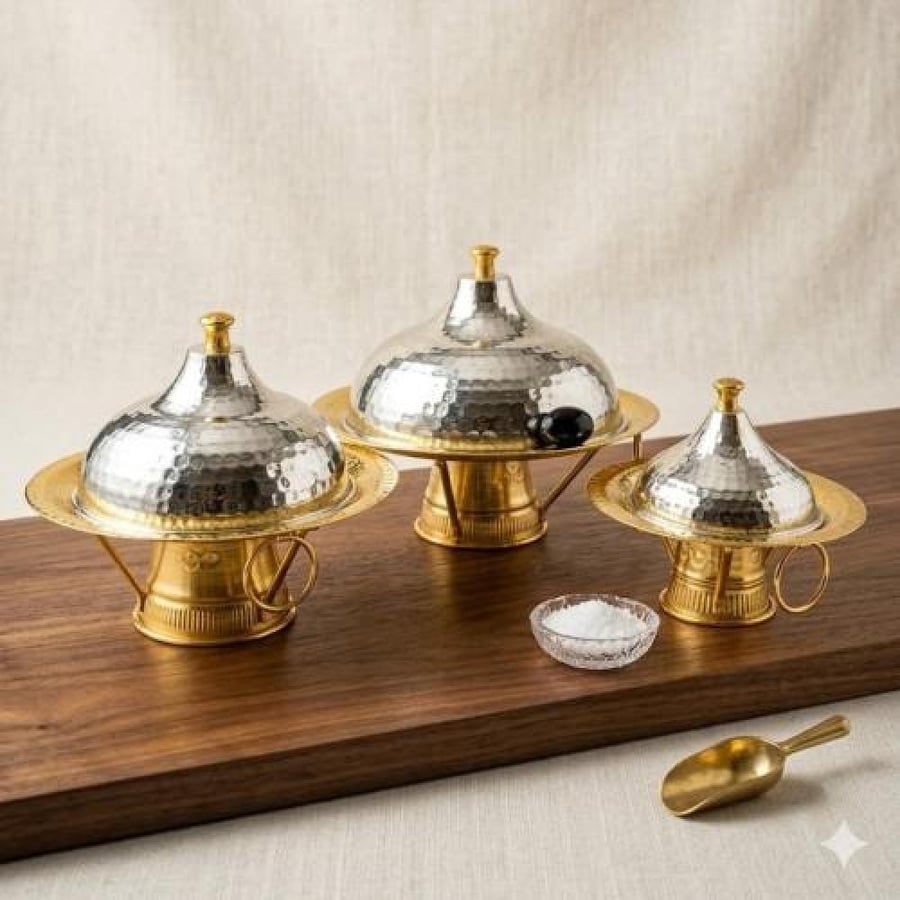 تمريات غوزي ملكي فاخرة لونين (ذهبي وفضي) بأحجام منوعة