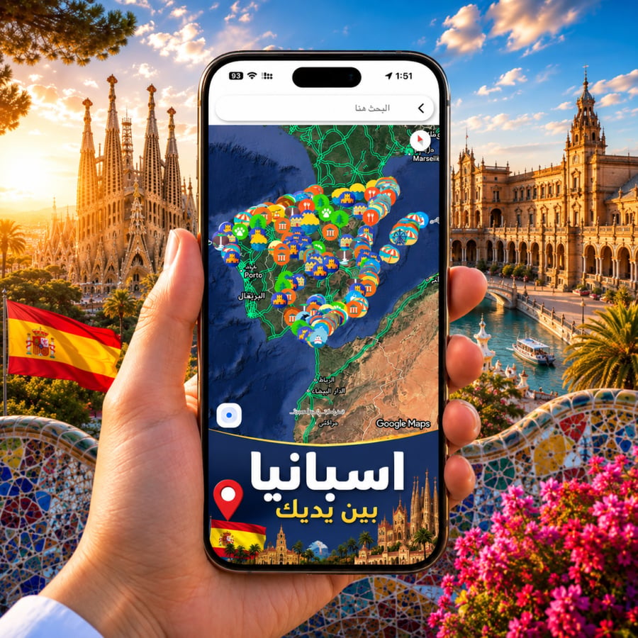 خريطة اسبانيا السياحية 2026 ©