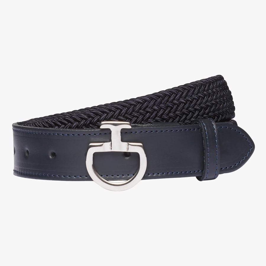 WOMEN'S ELASTIC BELT CT CLASP 7979 NAVY BLUE