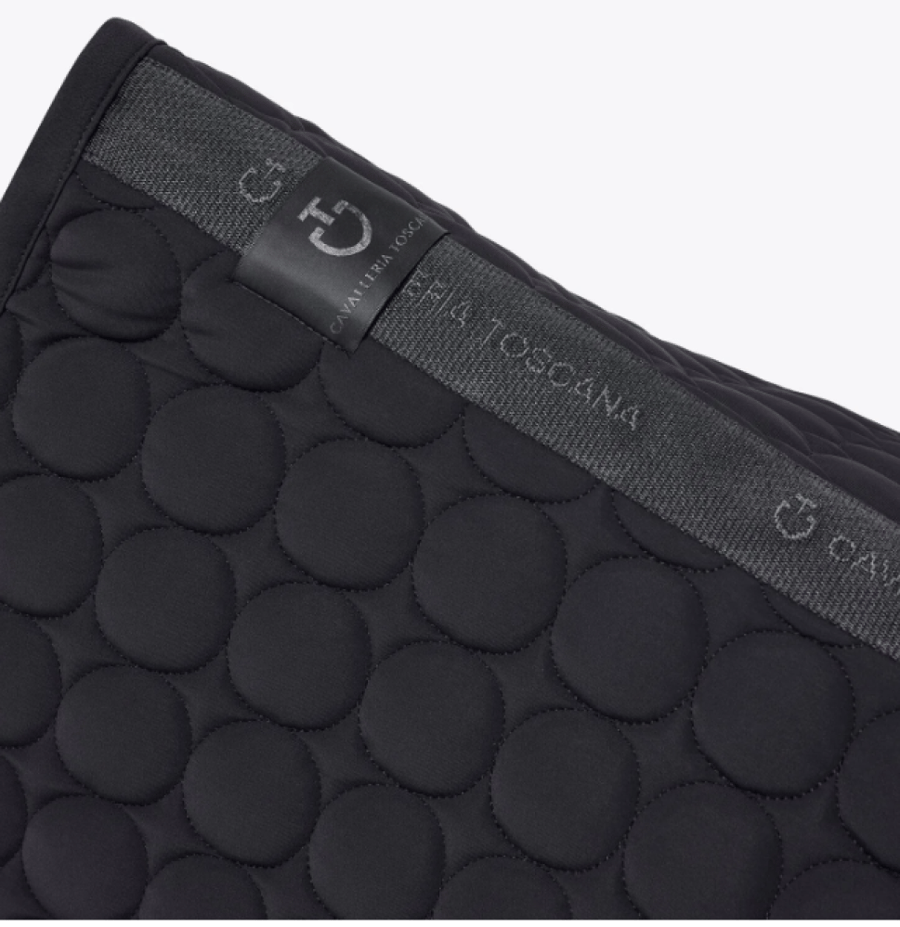 CT CIRCLE QUILTED DRESSAGE SADDLE PAD 9999 BLACK