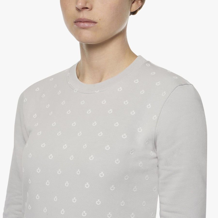 Mini CT Flock Cotton Crew Neck Cotton Sweatshirt 8100