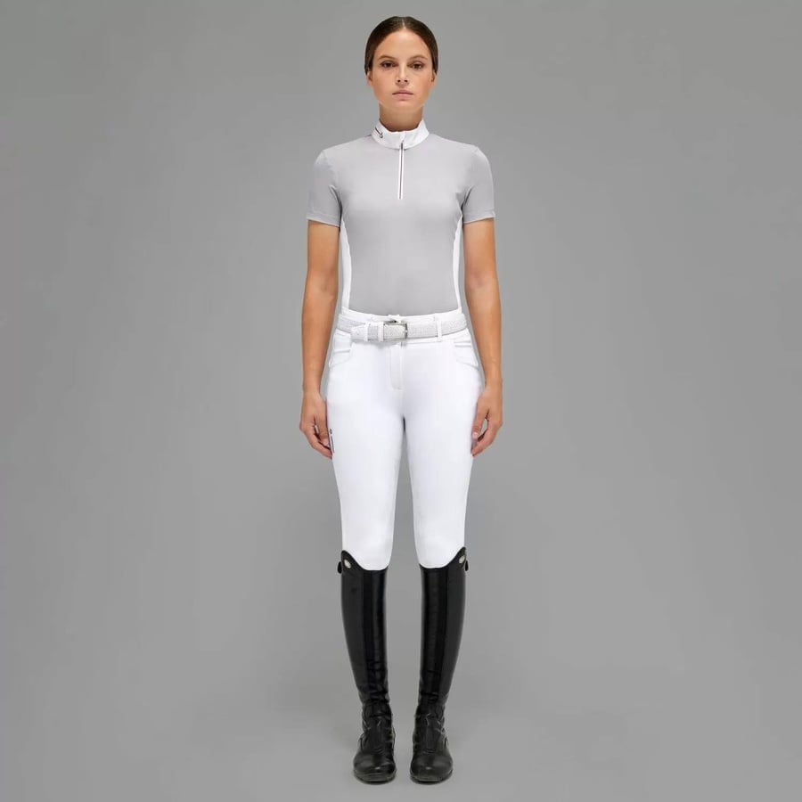 REVO JERSEY COMPETITION ZIP POLO GREY