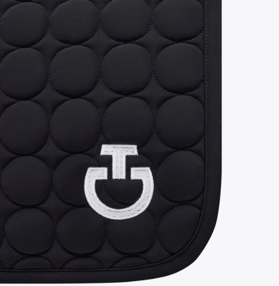CT CIRCLE QUILTED DRESSAGE SADDLE PAD 9999 BLACK