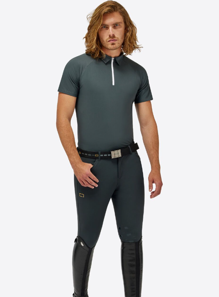 RG JERSEY S/S TRAINING ZIP POLO 8F00
