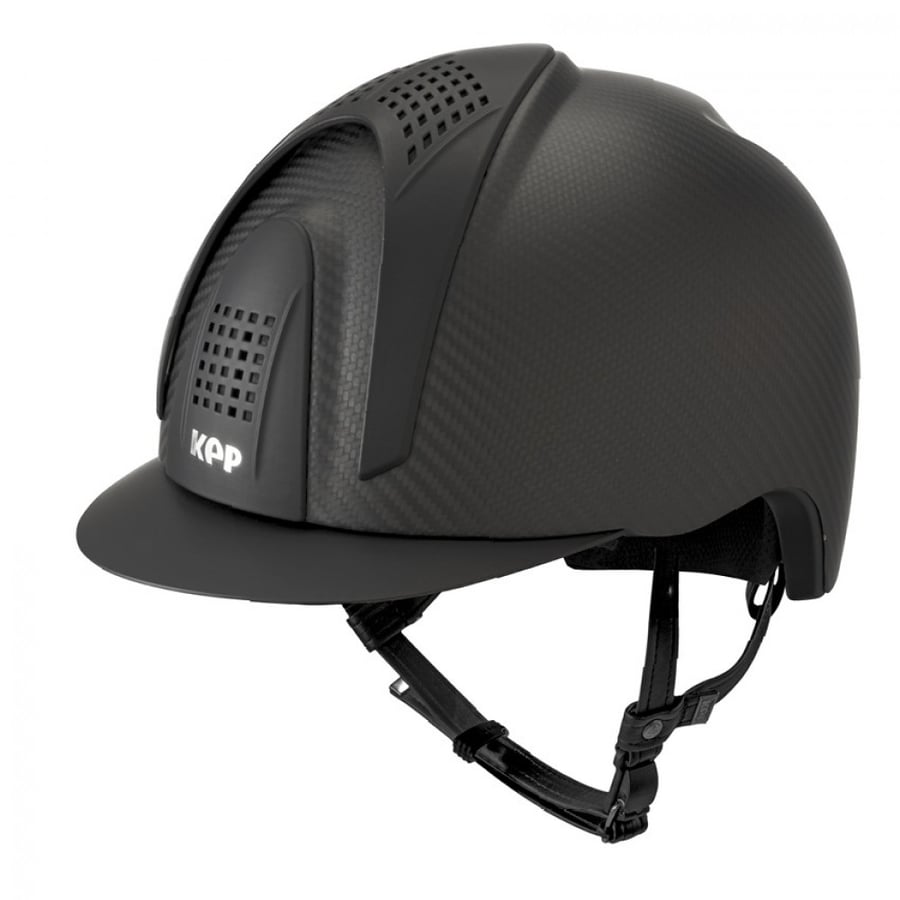CARBON HELMET E-LIGHT MATT / 3 MATT BLACK INSERTS