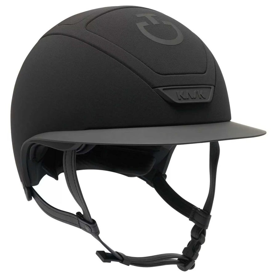 WIDE BRIM RIDING HELMET BLACK