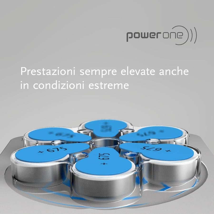 علبة بطارية سماعة الاذن باور وان الماني power one p675