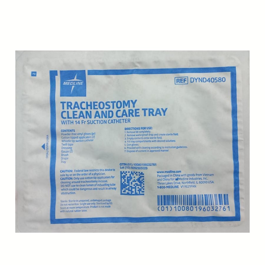 طقم تنظيف الحنجره TRACHEOSTOMY CLEAN AND CRE TRAY