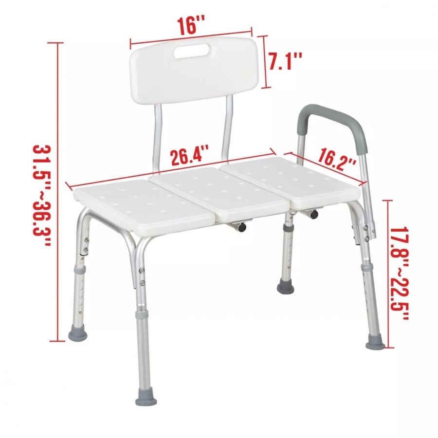 كرسي ترويش عريض بساند وظهر Shower Chair 799L