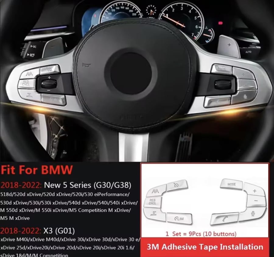 طقم أزرار دركسون لاصقة BMW G30