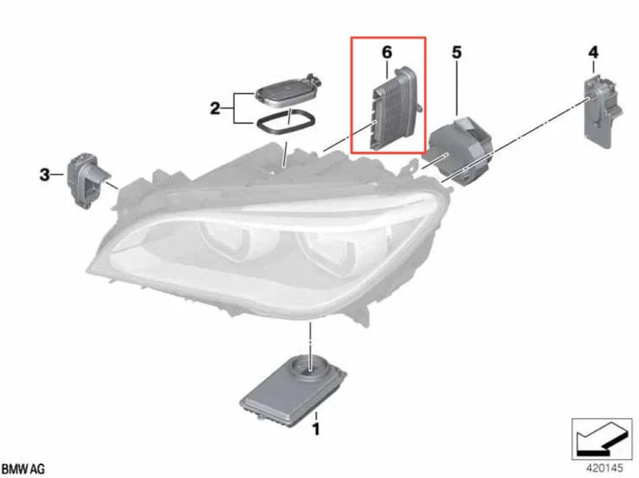 كنترول شمعة امامية BMW F01 F02 LCI