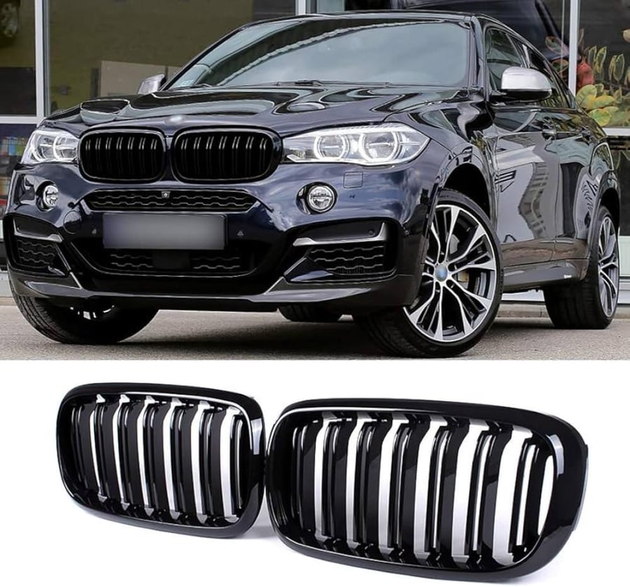 طقم شبك امامي BMW F15 F16 X5 X6 M LOOK BLACK