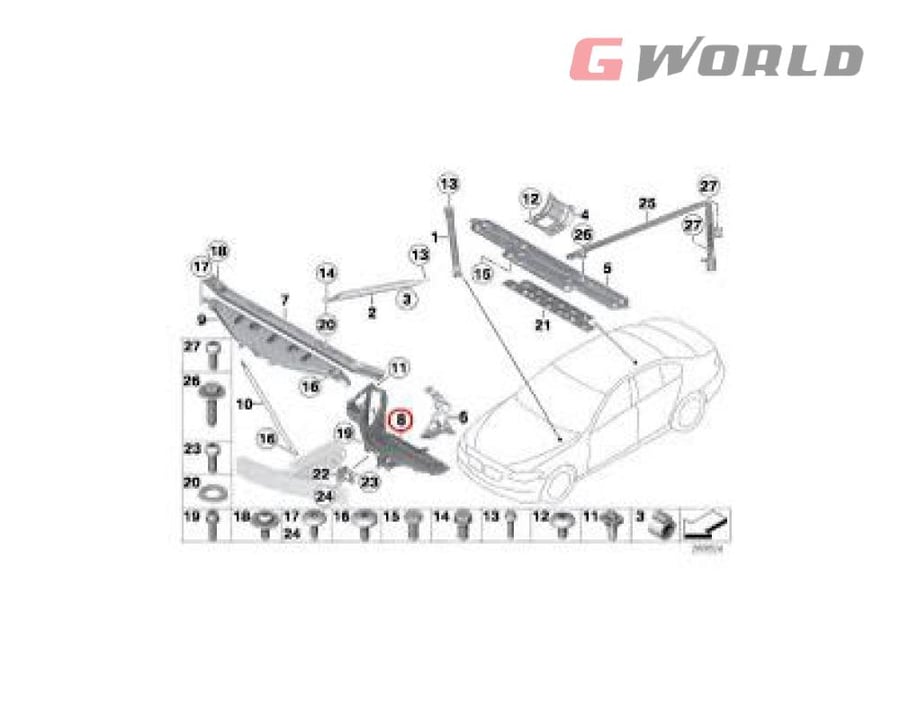 قاعدة شمعة امامية BMW F01 F02