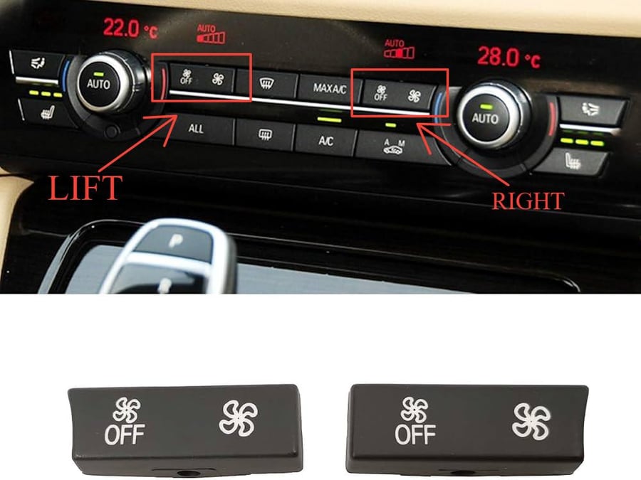 زر مروحة المكيف BMW F01 F02 F06 F12 F13 F10 F11 F18