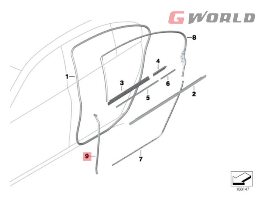 ربلة باب امامي BMW F01 F02