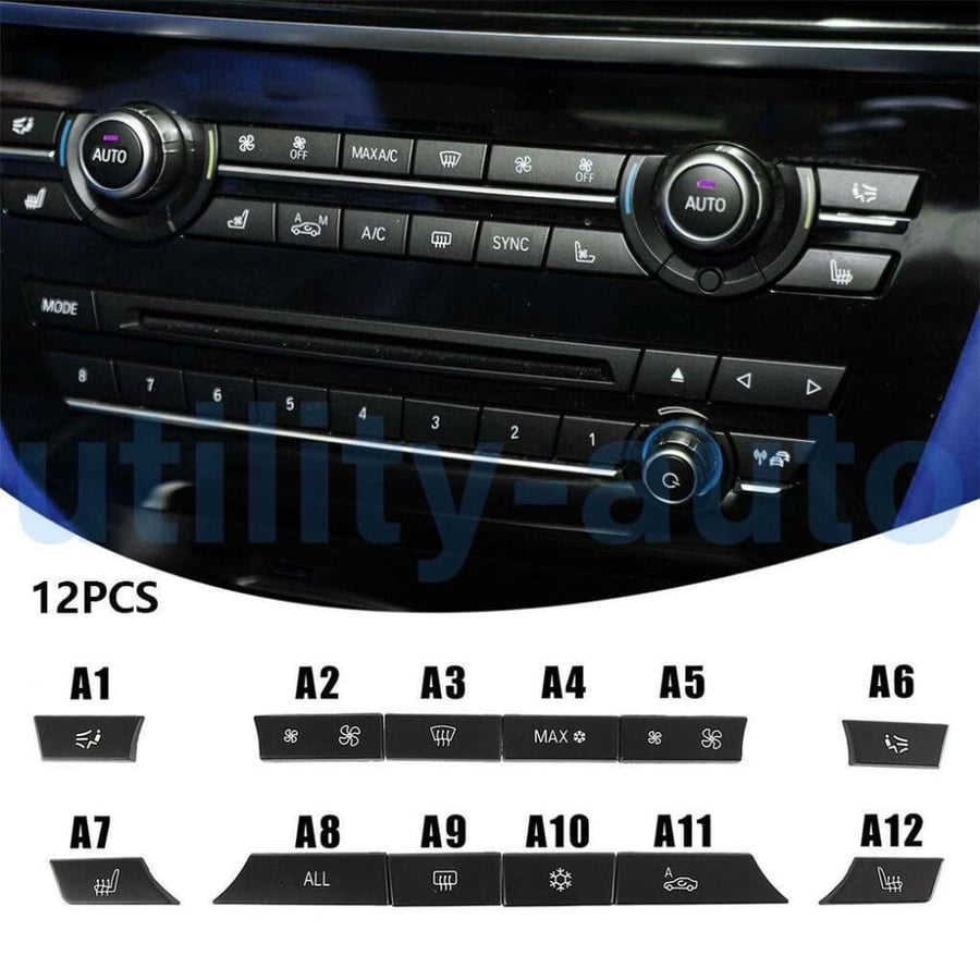 طقم ازرار المكيف BMW F01 F02 F06 F12 F13 F10 F11 F18