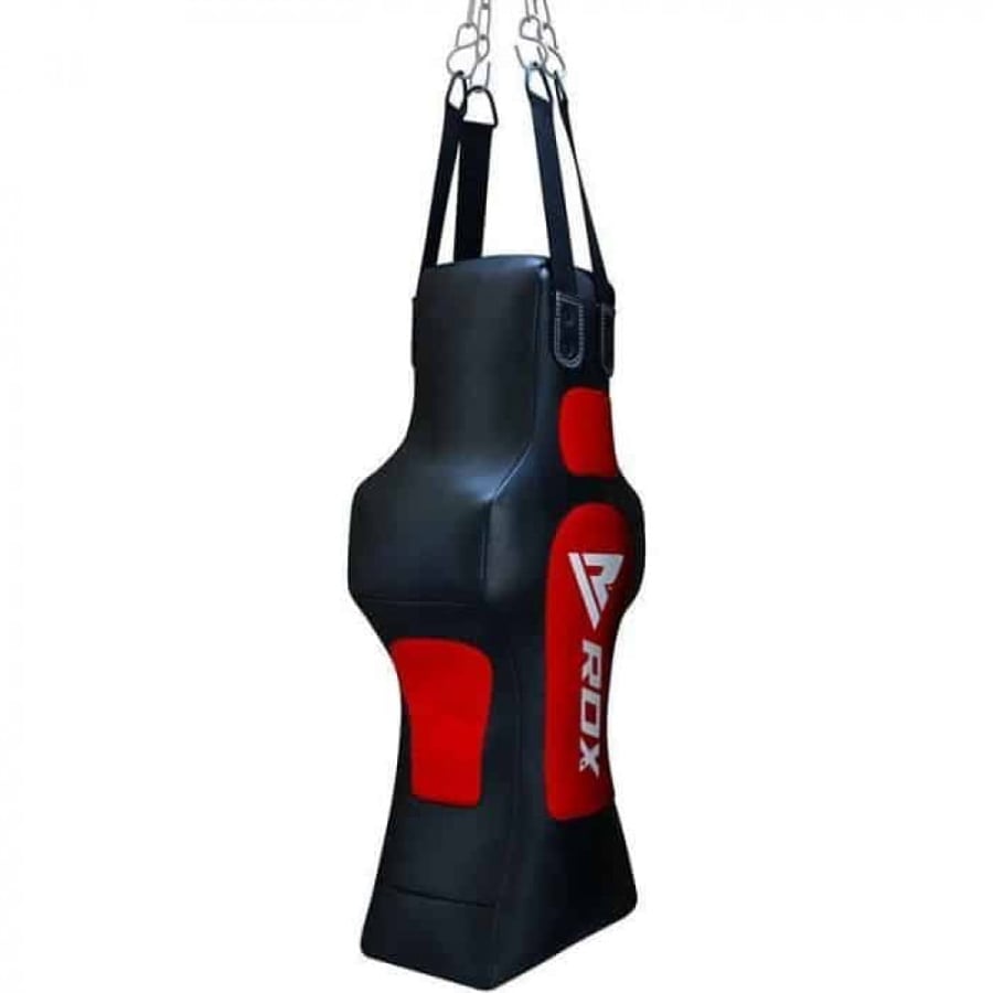 RDX TDR 3-IN-1 Hanging Filled Face Punching Bag with Mitts MMA Gloves Set