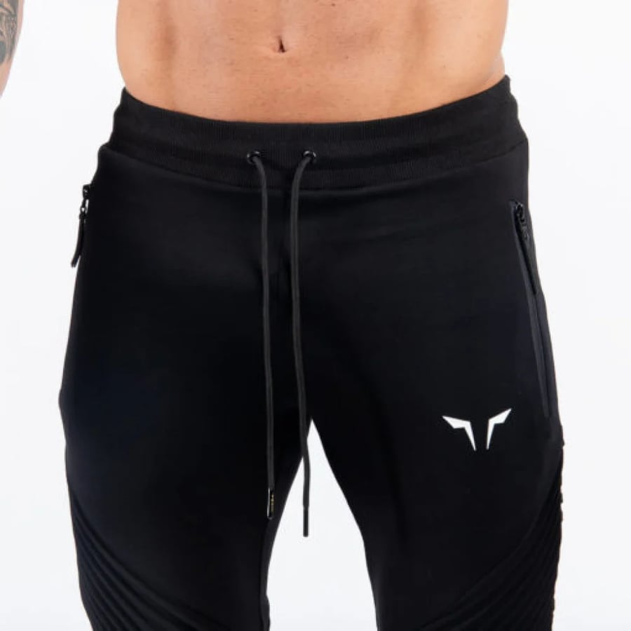 Squat Wolf Statement Men's Ribbed Jogger Pants