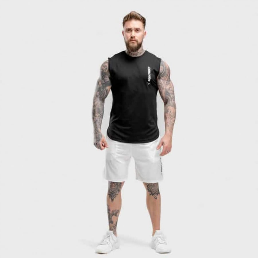 Squat Wolf Warrior Cut-Off Men's Tank Tops