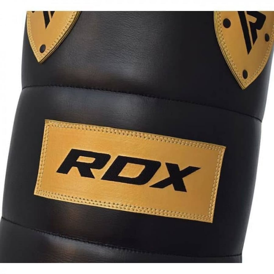 مجموعة حقائب ملاكمة احترافية RDX P1 4FT 2-IN-1 مصنوعة من الجلد ذو اللون الأسود
