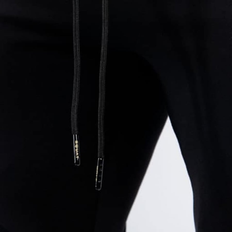Squat Wolf Statement Men's Ribbed Jogger Pants