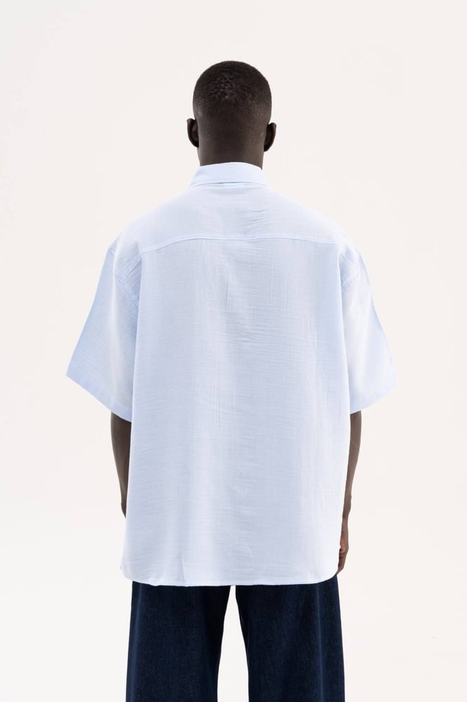 شيرت BASIC COTTON SHIRT بيبي بلوG623-BB