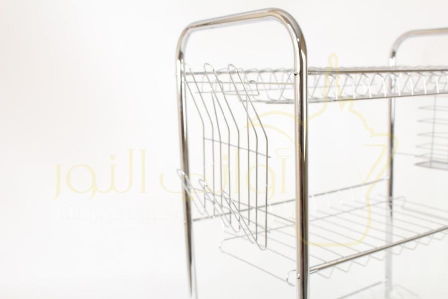 رف مجفف صحون ستيل 3 ادوار