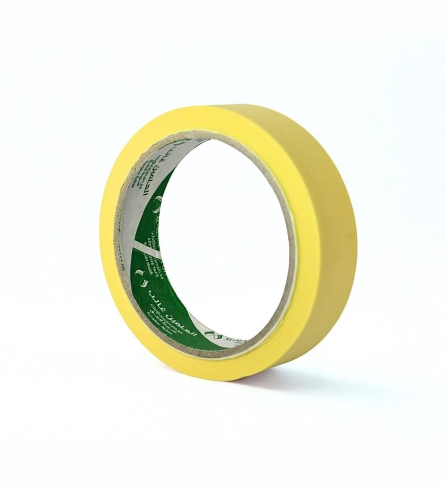 Yellow Masking Tape (1" × 20 Yards) – Carton of 36 Rolls (VAT Included)