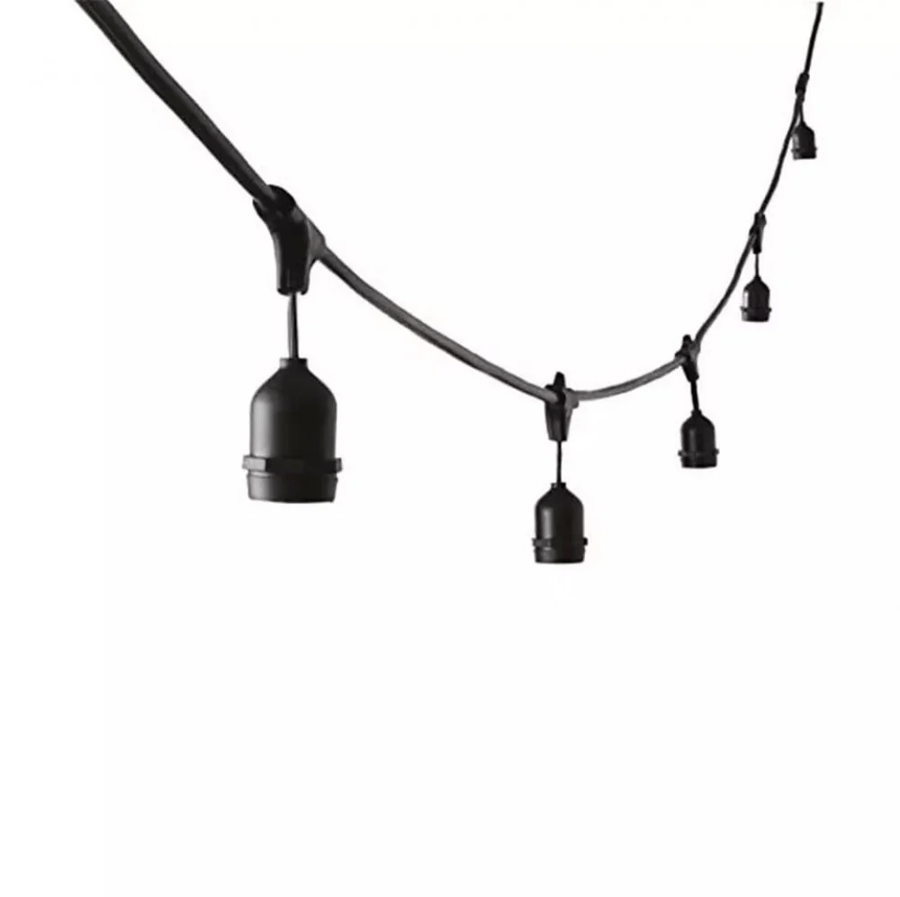 E27 lamp holder cord without bulbs 100 meters 200 bulbs
