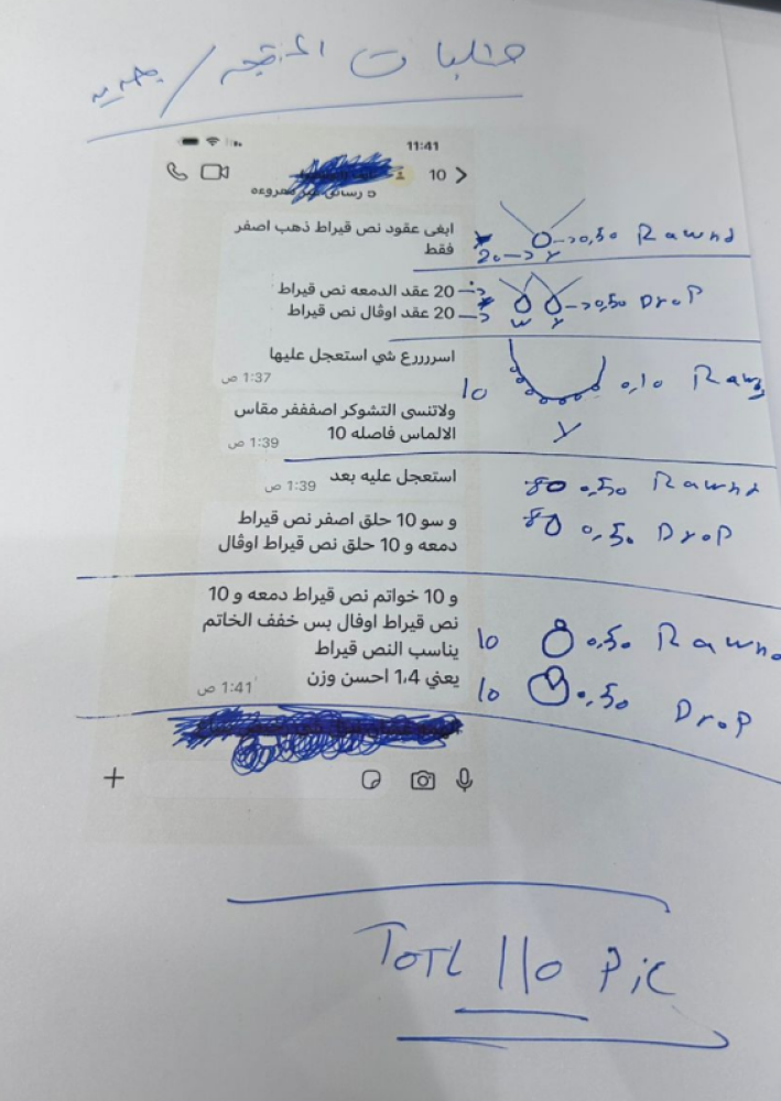 عده طلبات