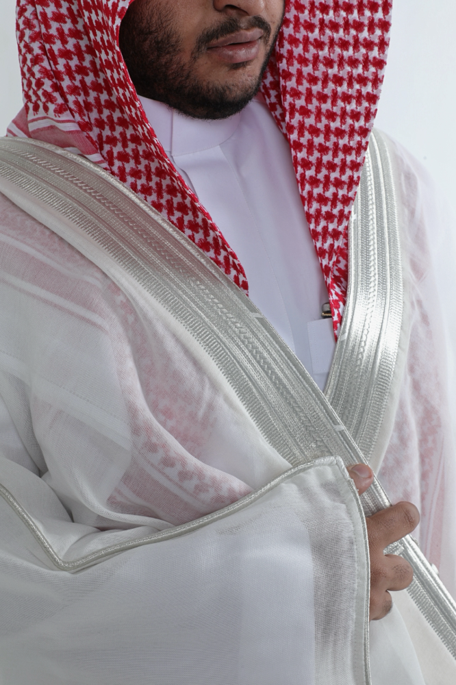 بشت الهندام سكري فضي ملكي